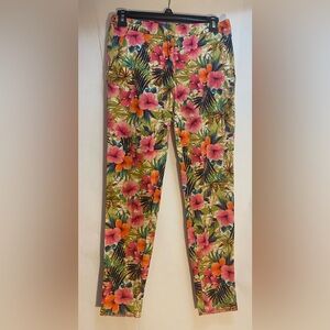 Zara Woman’s Tropical Floral Print Pants Size XS‎